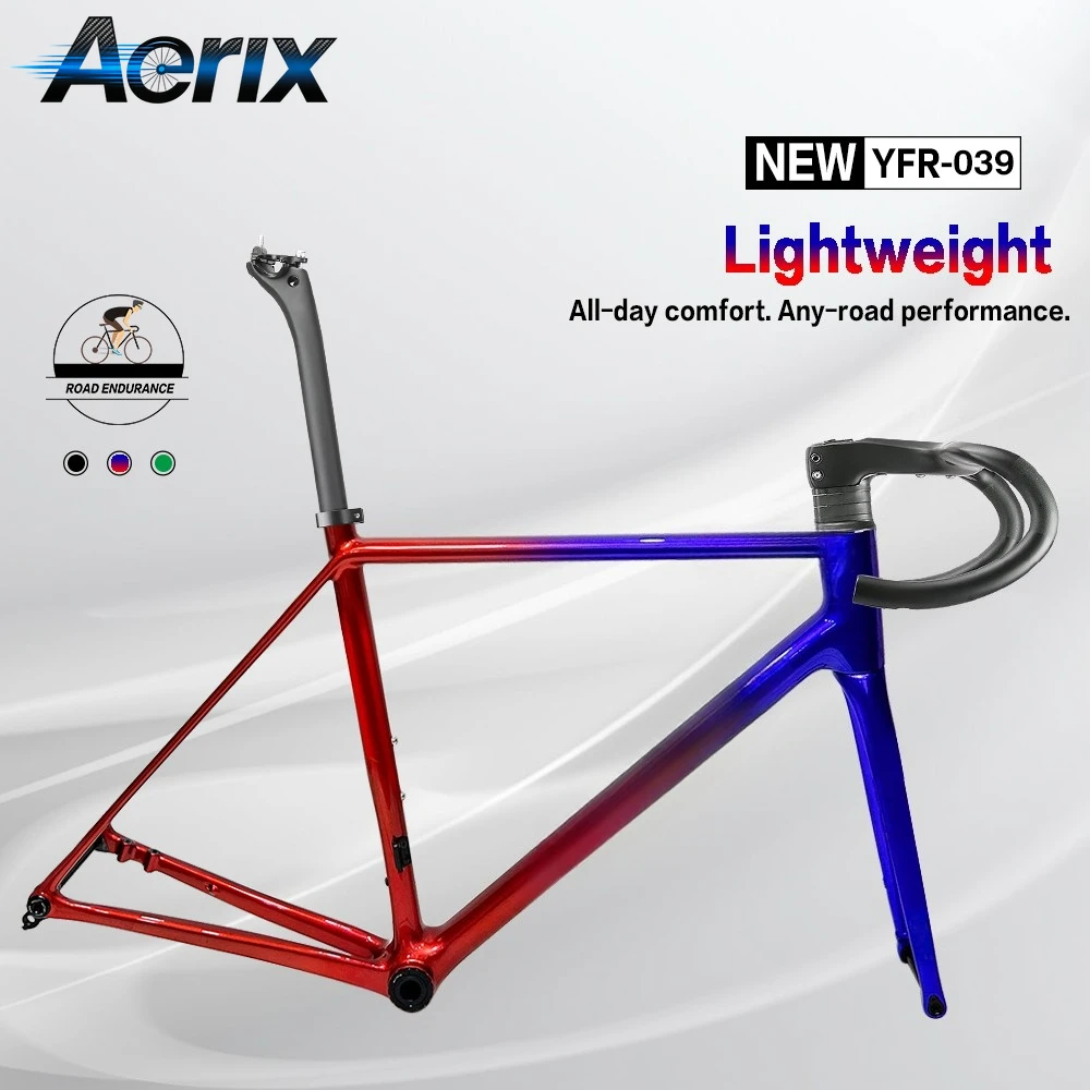 T1200 UD Endurance Race Super Light Carbon Road Bike Frameset Disc Brake T47 BB UDH Max 700x32c Tire With Carbon Handlebar
T1200 UD Endurance Race Super Light Carbon Road Bike Frameset Disc Brake T47 BB UDH Max 700x32c Tire With Carbon Handlebar
