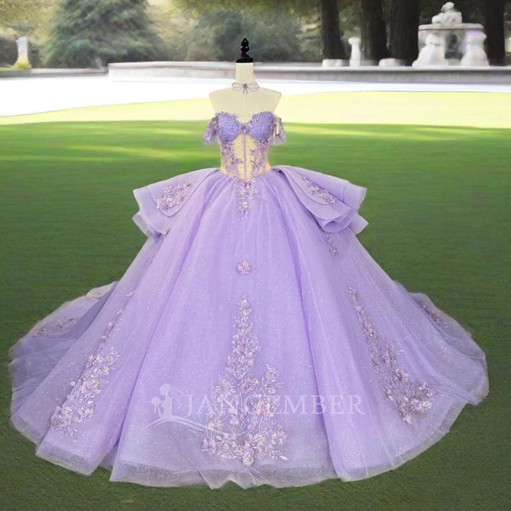 Customized Women Off Shoulder Quinceanera Dress Cap Sleeve Sequin Pageant Prom Evening Gown With Scoop Sweet 15 Vestidos 16 Anos
Customized Women Off Shoulder Quinceanera Dress Cap Sleeve Sequin Pageant Prom Evening Gown With Scoop Sweet 15 Vestidos 16 Anos
