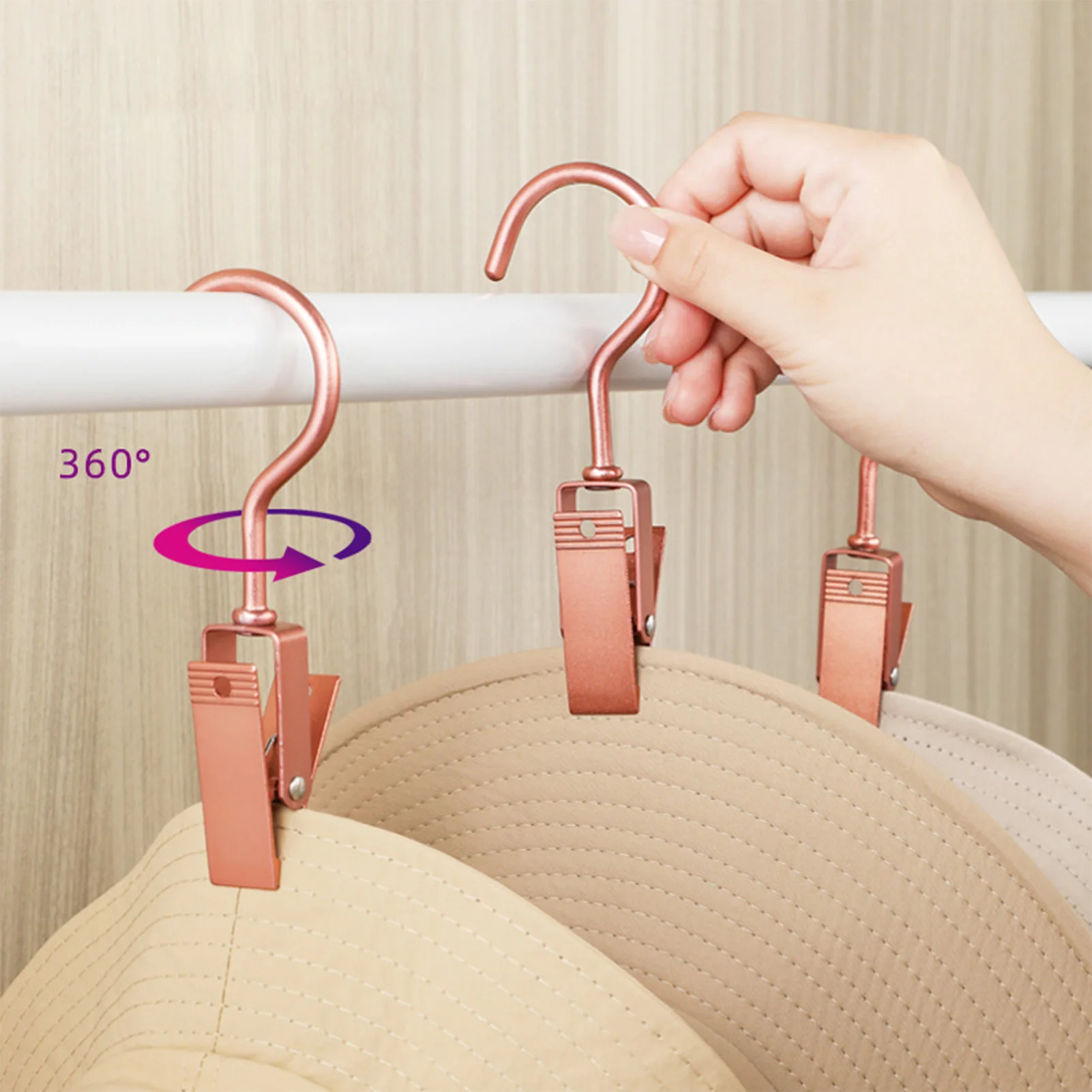 360° Rotating Clothes Hangers Aluminum Alloy Hooks For Skirt Pant Sock Strong Grip No Mark Drying Clips Laundry Room Storages
360° Rotating Clothes Hangers Aluminum Alloy Hooks For Skirt Pant Sock Strong Grip No Mark Drying Clips Laundry Room Storages