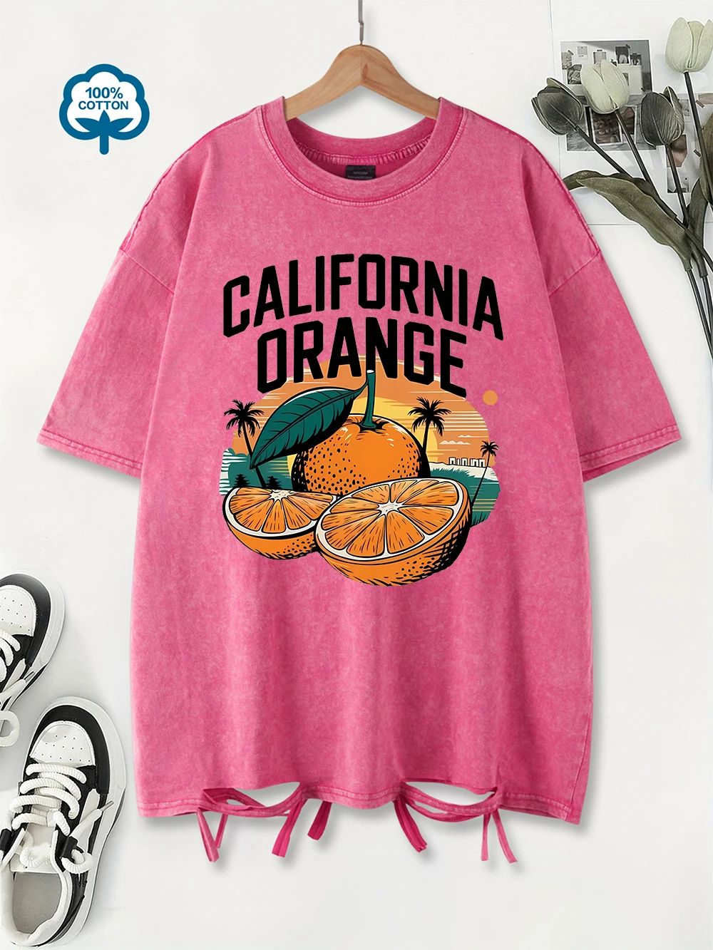 California Orange Printing Washed T-Shirt Women Cotton Oversize T Shirt Casual O-Neck Comfortable Tops Summer Womans Clothes
California Orange Printing Washed T-Shirt Women Cotton Oversize T Shirt Casual O-Neck Comfortable Tops Summer Womans Clothes