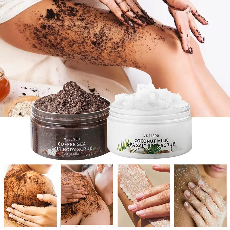 Coffee Coconut Milk Sea Salt Scrub All Natural Exfoliating Body Cleanser Remove Dead Skin Moisturizing Skin Care
Coffee Coconut Milk Sea Salt Scrub All Natural Exfoliating Body Cleanser Remove Dead Skin Moisturizing Skin Care