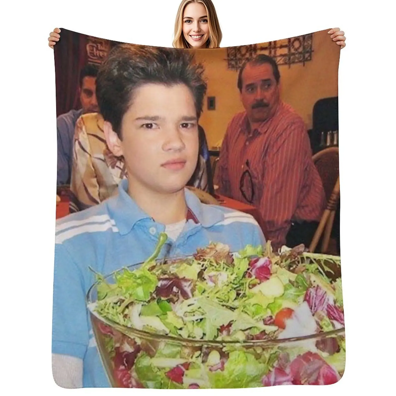 freddie benson with a salad Throw Blanket Cozy Warm Blanket for Bed Room Decor
freddie benson with a salad Throw Blanket Cozy Warm Blanket for Bed Room Decor