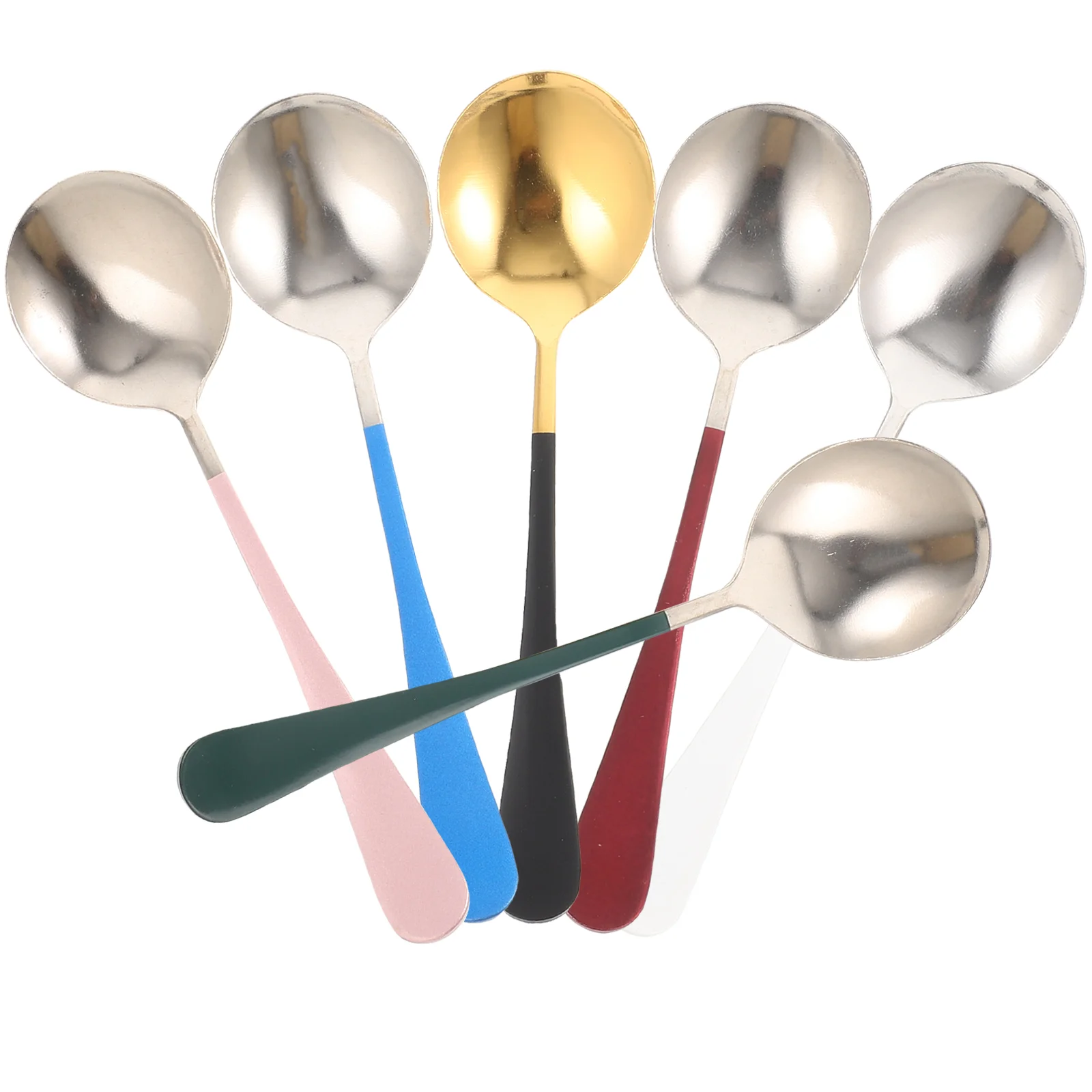 6 Pcs Large Round Spoon Ramen Ice Cream Concentrate Spoons Kitchen Soup Bulk Stainless Steel Reusable Metal Mixing Home
6 Pcs Large Round Spoon Ramen Ice Cream Concentrate Spoons Kitchen Soup Bulk Stainless Steel Reusable Metal Mixing Home