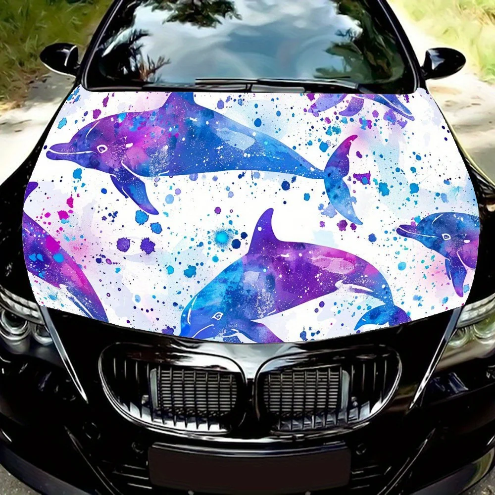 Ocean Art Dolphin Splash Car Vinyl Wrap, PVC Waterproof Car Hood Sticker, Self-Adhesive Scratch-Resistant Stickers for Engine Co
Ocean Art Dolphin Splash Car Vinyl Wrap, PVC Waterproof Car Hood Sticker, Self-Adhesive Scratch-Resistant Stickers for Engine Co