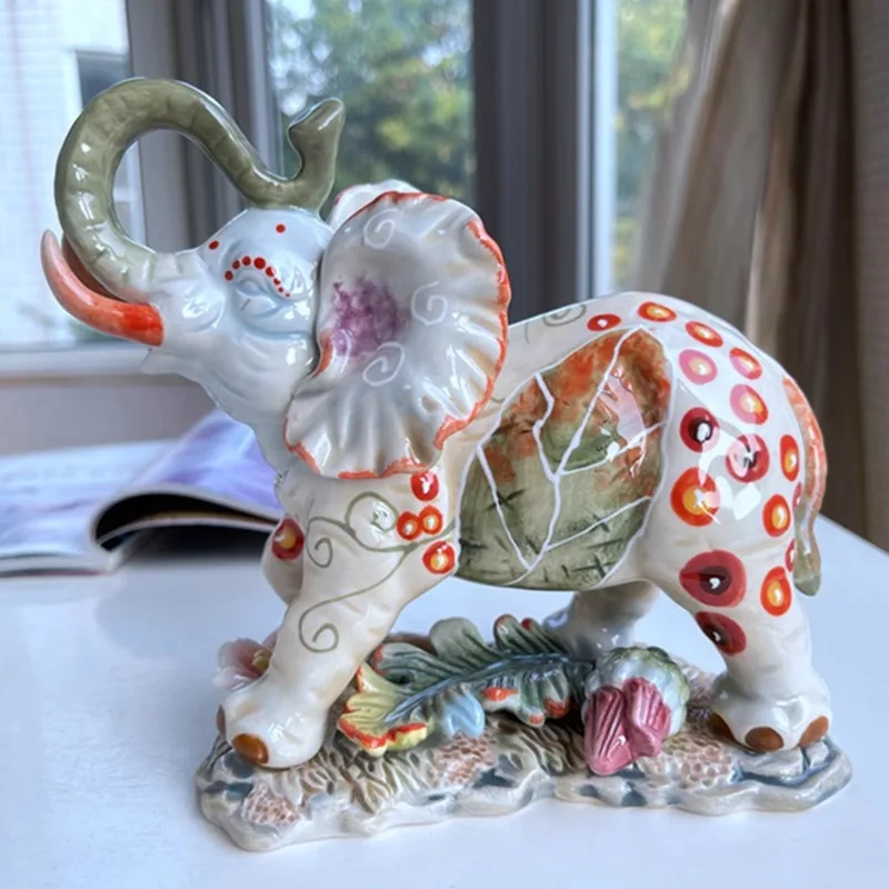 Home decoration accessories Ceramic Elephant Desktop ornament Living room decorations Ceramic crafts gift 1pcs
Home decoration accessories Ceramic Elephant Desktop ornament Living room decorations Ceramic crafts gift 1pcs