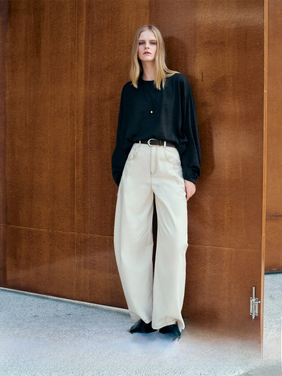 Джинсы Slimming Silk Cotton Knife ChicJane Limited Edition, повседневные, свободного кроя, с молнией, из хлопка, с завышенной талией
Джинсы Slimming Silk Cotton Knife ChicJane Limited Edition, повседневные, свободного кроя, с молнией, из хлопка, с завышенной талией