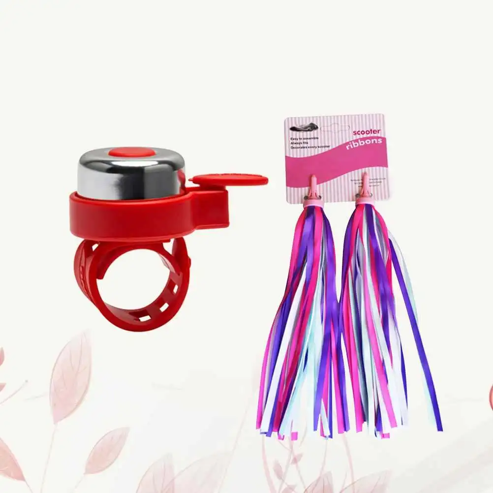 2Pcs Child Bike Handlebar Bell and Colorful Streamers Set Blue Tassels Red Bell for Scooter Cruiser Bikes Fun Riding Accessories
2Pcs Child Bike Handlebar Bell and Colorful Streamers Set Blue Tassels Red Bell for Scooter Cruiser Bikes Fun Riding Accessories