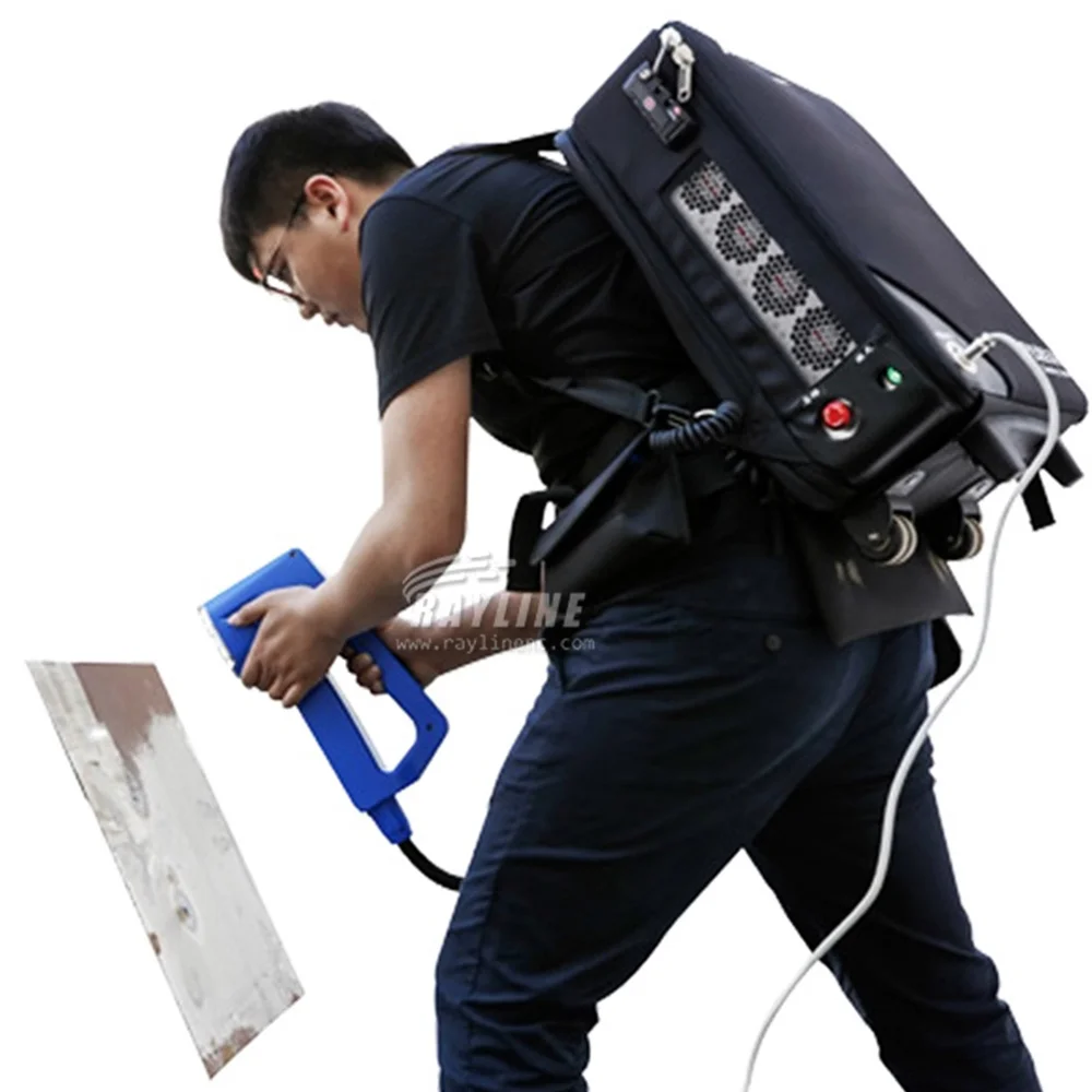 Portable Mobile Backpack 50W 100w Pulse Laser Cleaning Machine Device for Metal Rust Removal Chinese Factory Price
Portable Mobile Backpack 50W 100w Pulse Laser Cleaning Machine Device for Metal Rust Removal Chinese Factory Price
