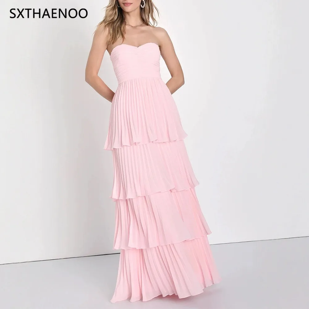 SXTHAENOO Sexy Pleated Wrap Chest Dress Long Skirt Ankle Length One Shoulder Design Empire Waist Cross-Border Independent Stati
SXTHAENOO Sexy Pleated Wrap Chest Dress Long Skirt Ankle Length One Shoulder Design Empire Waist Cross-Border Independent Stati