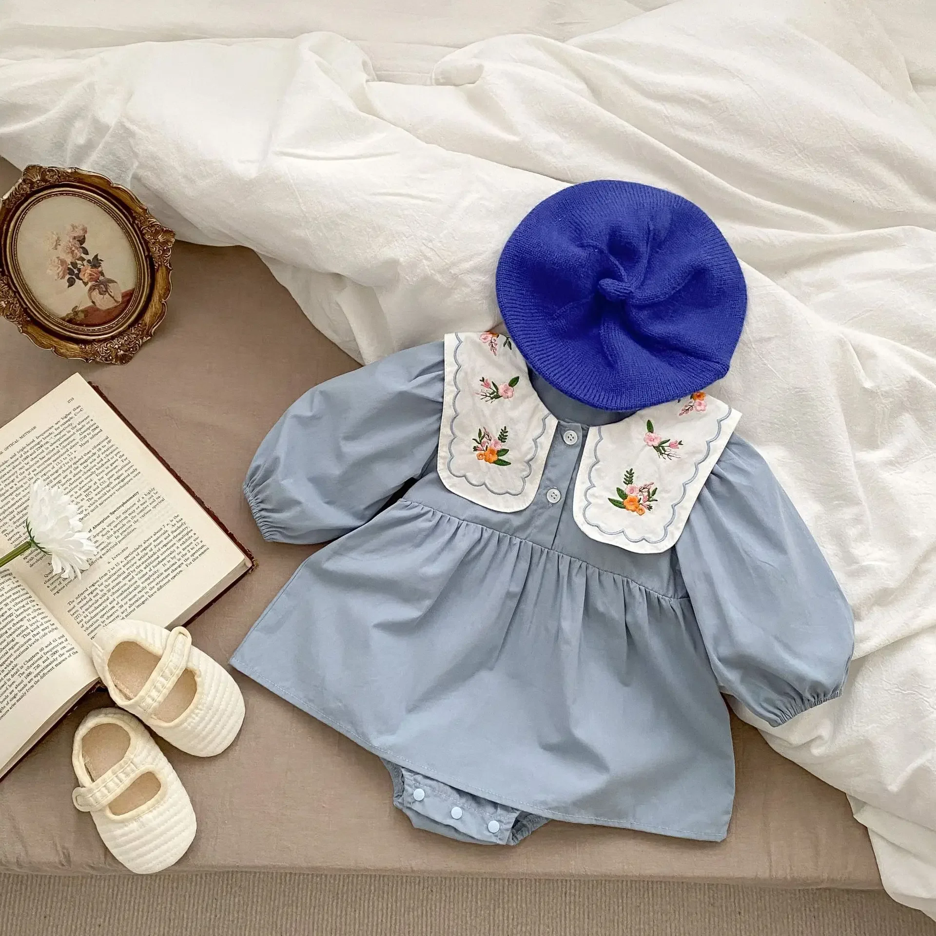 2025 Baby Girl Clothes Spring Autumn Infant Embroidered Collar Bag Butt Sweet Princess Clothe Skirt Climbing
2025 Baby Girl Clothes Spring Autumn Infant Embroidered Collar Bag Butt Sweet Princess Clothe Skirt Climbing