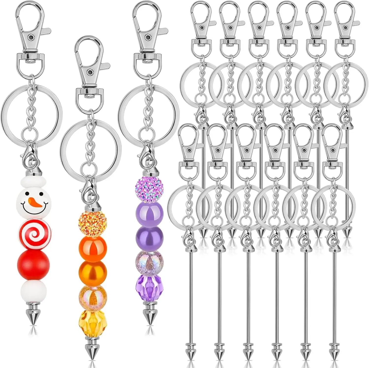 12Pcs Silver Beadable Keychain Bars DIY Pendant Blanks Bulk Jewelry Making Supplies
12Pcs Silver Beadable Keychain Bars DIY Pendant Blanks Bulk Jewelry Making Supplies