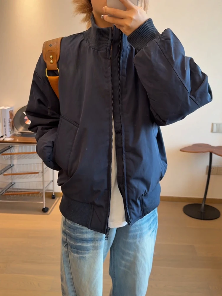 Oversized Pilot Jaet in k Blue Cotton for Men American Baseball Sle Autumn Winter Faionable And Sli Bomber Coat
Oversized Pilot Jaet in k Blue Cotton for Men American Baseball Sle Autumn Winter Faionable And Sli Bomber Coat
