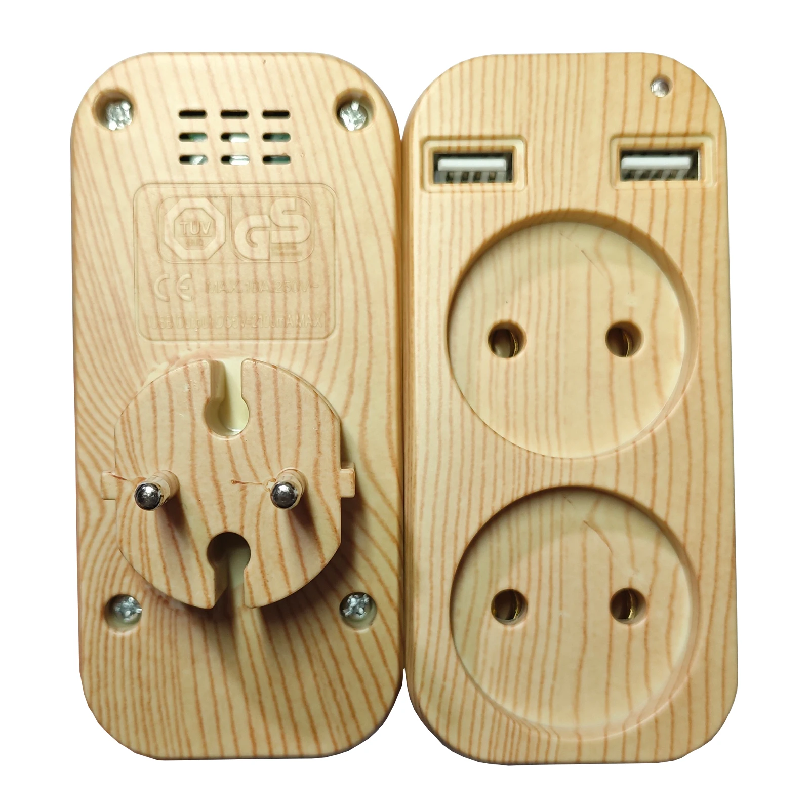 USB Wall Outlet Wood Color EU Plug Adapter with 2 Socket 2 USB Port 5V 2A USB Extension Socket ZFT2-01
USB Wall Outlet Wood Color EU Plug Adapter with 2 Socket 2 USB Port 5V 2A USB Extension Socket ZFT2-01