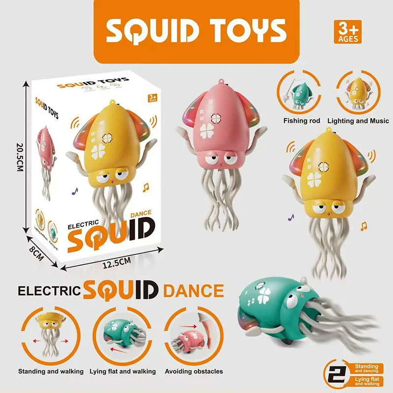 Magic Dancing Octopus Toy - Electric Auto-Sensing, Obstacle Avoidance, Stress Relief, Early Education Fun for Kids Birthday Gift
Magic Dancing Octopus Toy - Electric Auto-Sensing, Obstacle Avoidance, Stress Relief, Early Education Fun for Kids Birthday Gift