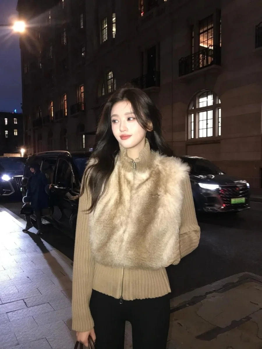 Faionable Knitted Splice Fake Two-Piece Set High Waist Loose Fit Long Pants Women's Autumn Winter Ensemble VKSOd Brand
Faionable Knitted Splice Fake Two-Piece Set High Waist Loose Fit Long Pants Women's Autumn Winter Ensemble VKSOd Brand