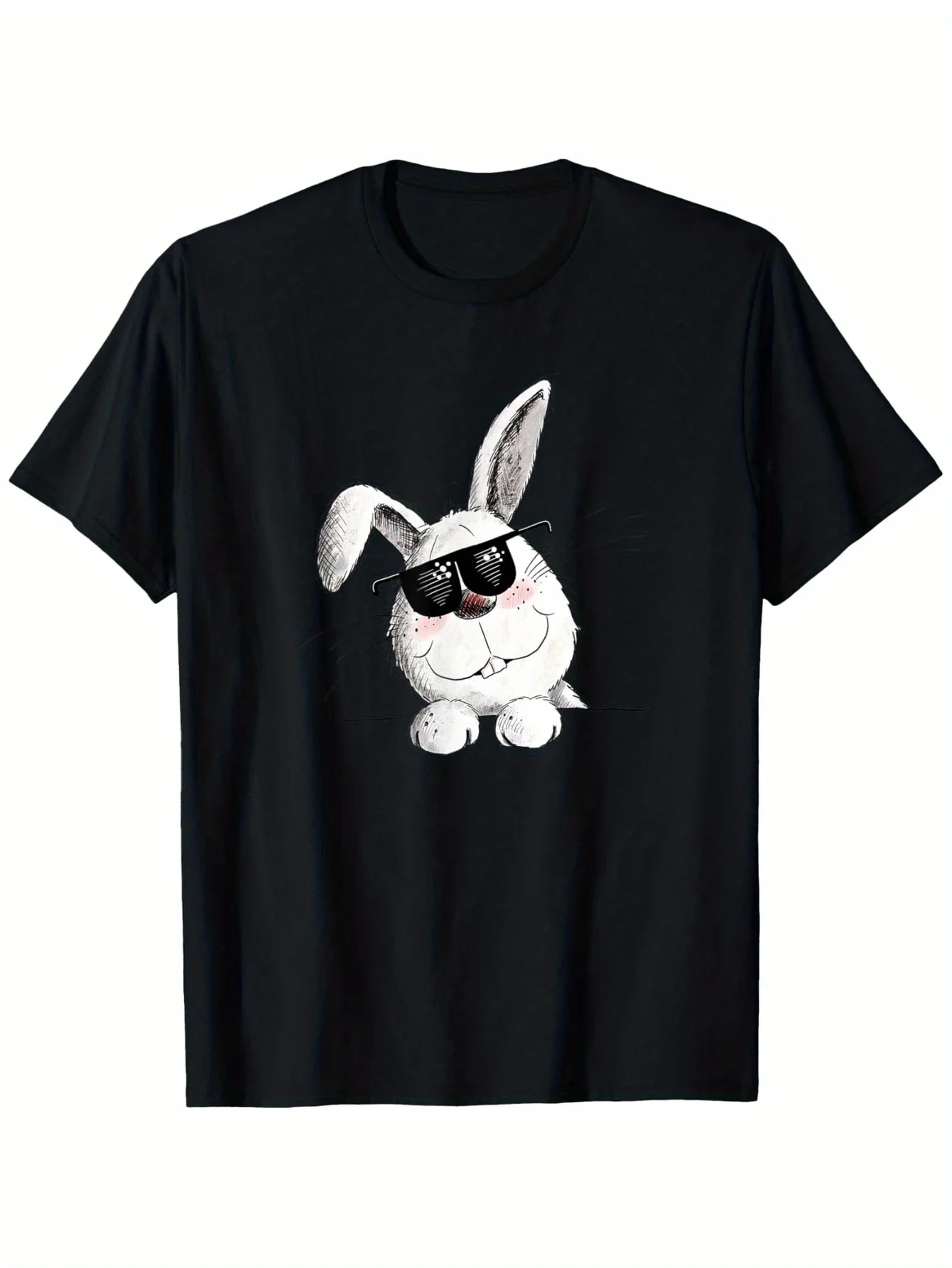 2026 Men'S & Women'S Cute Rabbit with Fashion Glasses Graphic T-Shirt - Easter & Ramadan Holiday Design, Soft Breathable Short S
2026 Men'S & Women'S Cute Rabbit with Fashion Glasses Graphic T-Shirt - Easter & Ramadan Holiday Design, Soft Breathable Short S