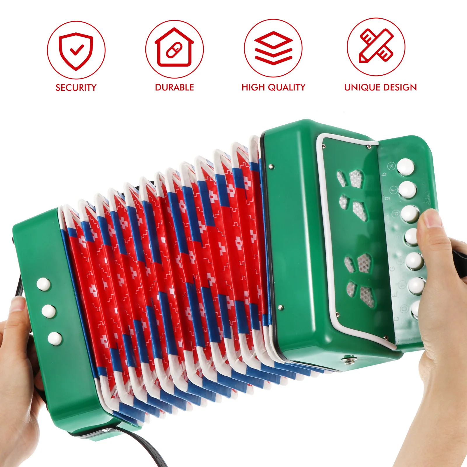 Accordion Kids Musical Instruments Educational Toy Safe Plastic Material Cognitive Coordination Fun Beginner Children
Accordion Kids Musical Instruments Educational Toy Safe Plastic Material Cognitive Coordination Fun Beginner Children