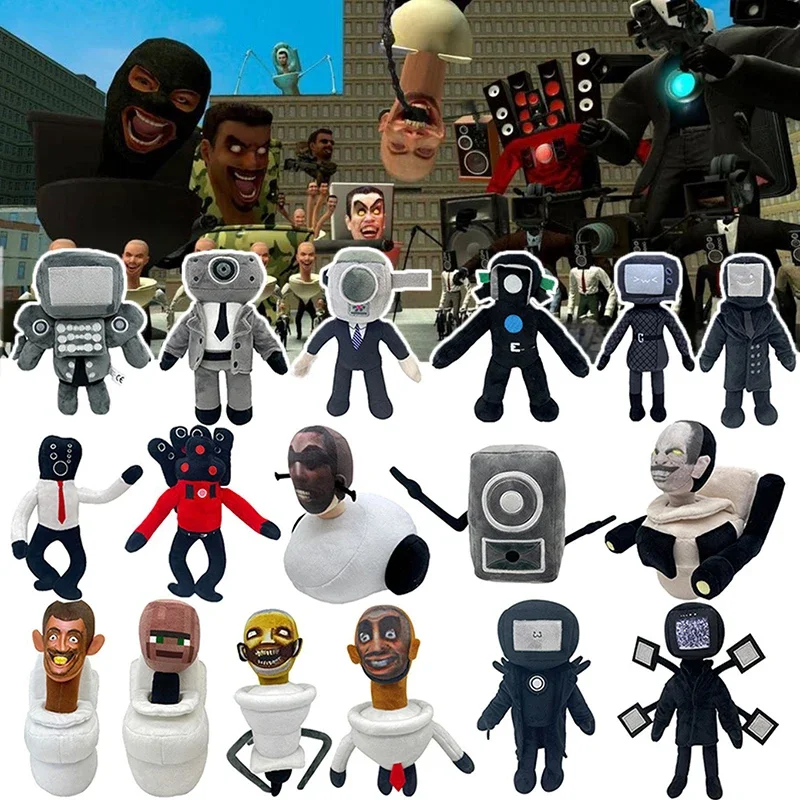 Skibidi Toilet Plush Toys Cameraman TV Man Plushie Pillow Dop Yes Yes Titans Camcordeman Speakerman Speaker Man Stuffed Dolls
Skibidi Toilet Plush Toys Cameraman TV Man Plushie Pillow Dop Yes Yes Titans Camcordeman Speakerman Speaker Man Stuffed Dolls