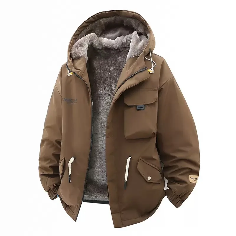 Autumn and Winter New Fashionable Plush Thick Warm Hooded Jacket for Men's Casual Loose Sport Windproof Large Size Coat M-4XL
Autumn and Winter New Fashionable Plush Thick Warm Hooded Jacket for Men's Casual Loose Sport Windproof Large Size Coat M-4XL