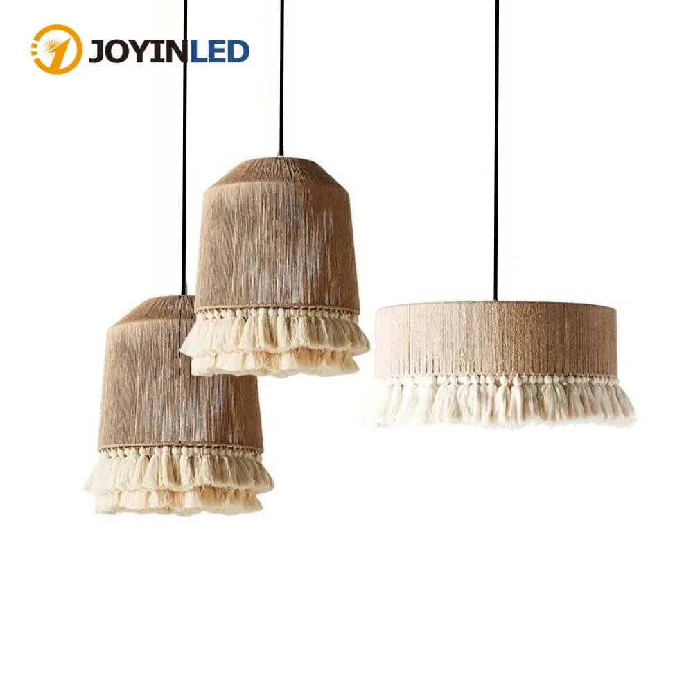 Boho Jute String Fringe Chandelier Rustic Ceiling Light with Natural Fibre Fringe for Bedroom, Living Room, Kitchen, E27 Pendant
Boho Jute String Fringe Chandelier Rustic Ceiling Light with Natural Fibre Fringe for Bedroom, Living Room, Kitchen, E27 Pendant