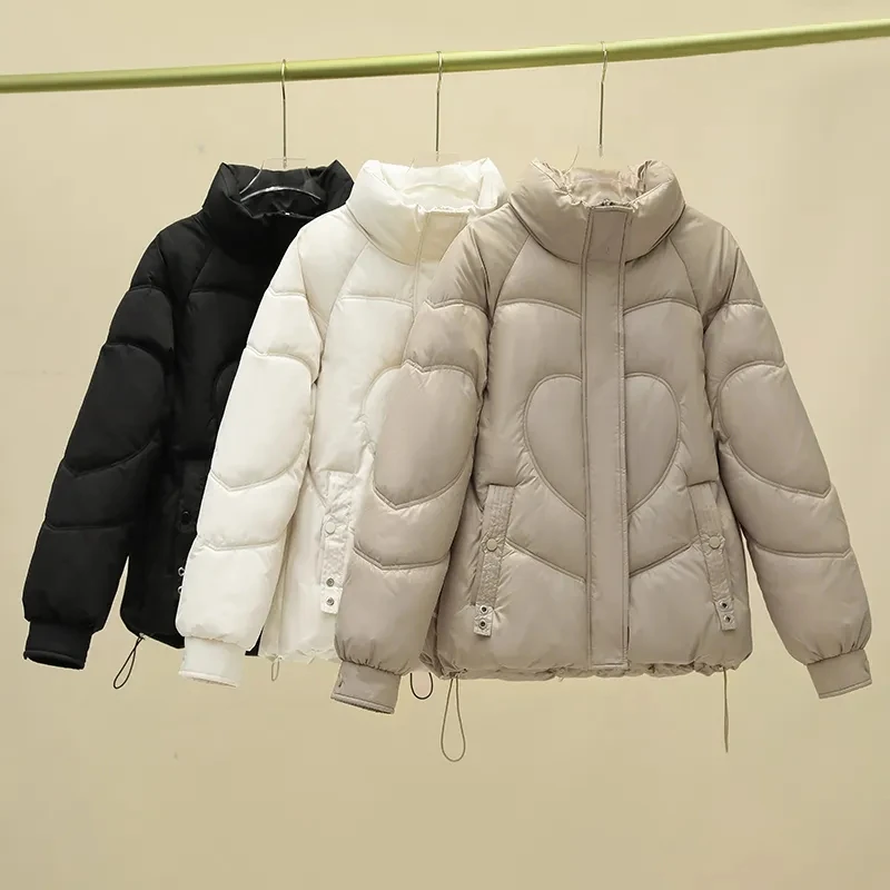 Down Cotton Coat Women's 2023 New Winter Jackets Short Thicken Warm Parkas Female Loose Casual Stand Collar Fashion Padded Coats
Down Cotton Coat Women's 2023 New Winter Jackets Short Thicken Warm Parkas Female Loose Casual Stand Collar Fashion Padded Coats