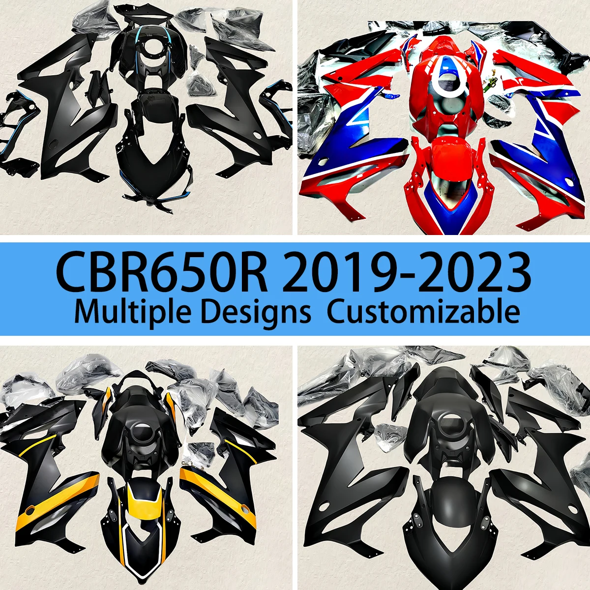 For HONDA CBR650R 2019 2020 2021 2022 2023 ABS Plastic Fairing Kit CBR 650R Motorcycle Complete Bodywork Covers Fairings
For HONDA CBR650R 2019 2020 2021 2022 2023 ABS Plastic Fairing Kit CBR 650R Motorcycle Complete Bodywork Covers Fairings
