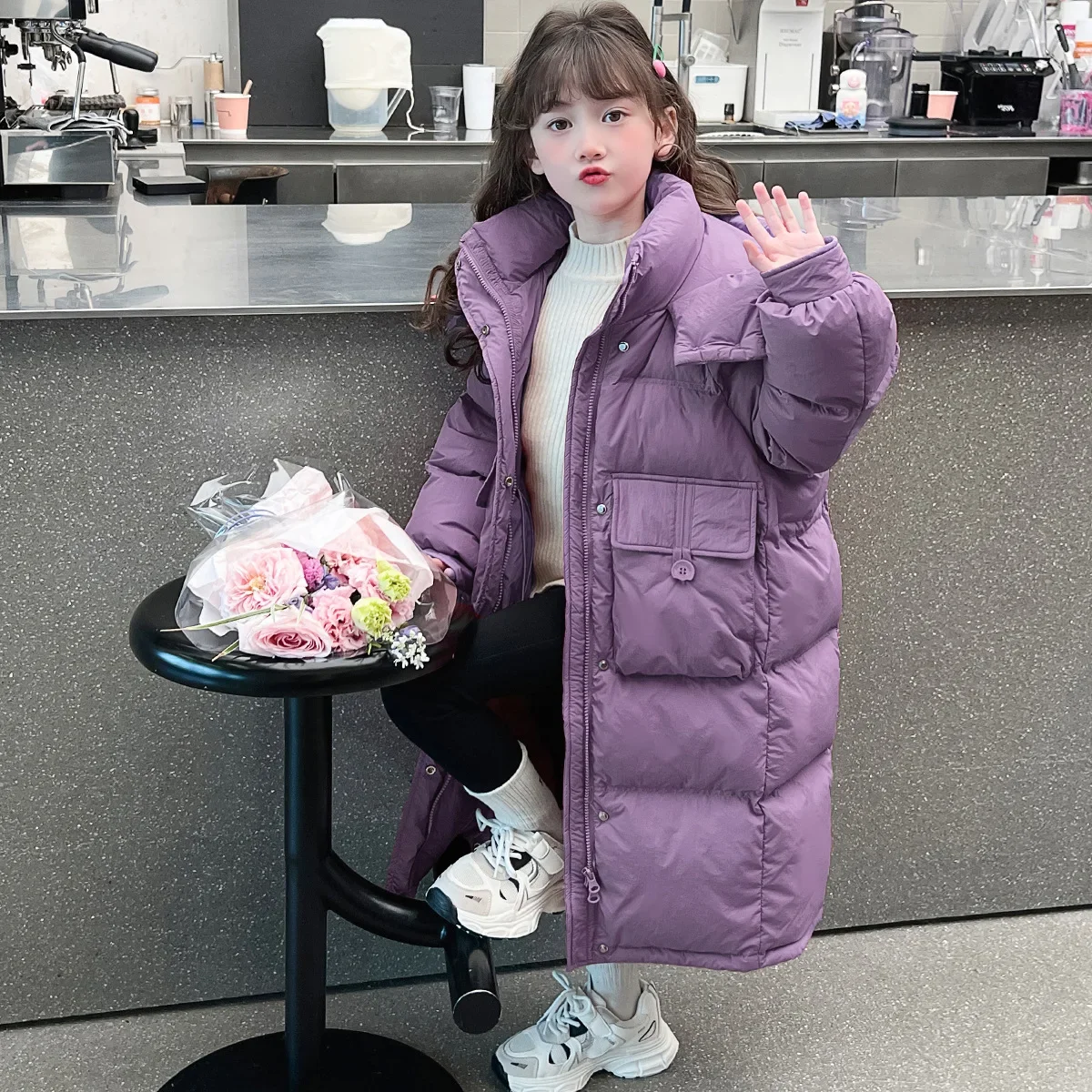 Girls Down 2024 Winter Girls Padded Down Jacket Korean Version Baby Girls Loose Korean Version Coat Children Padded Jacket
Girls Down 2024 Winter Girls Padded Down Jacket Korean Version Baby Girls Loose Korean Version Coat Children Padded Jacket