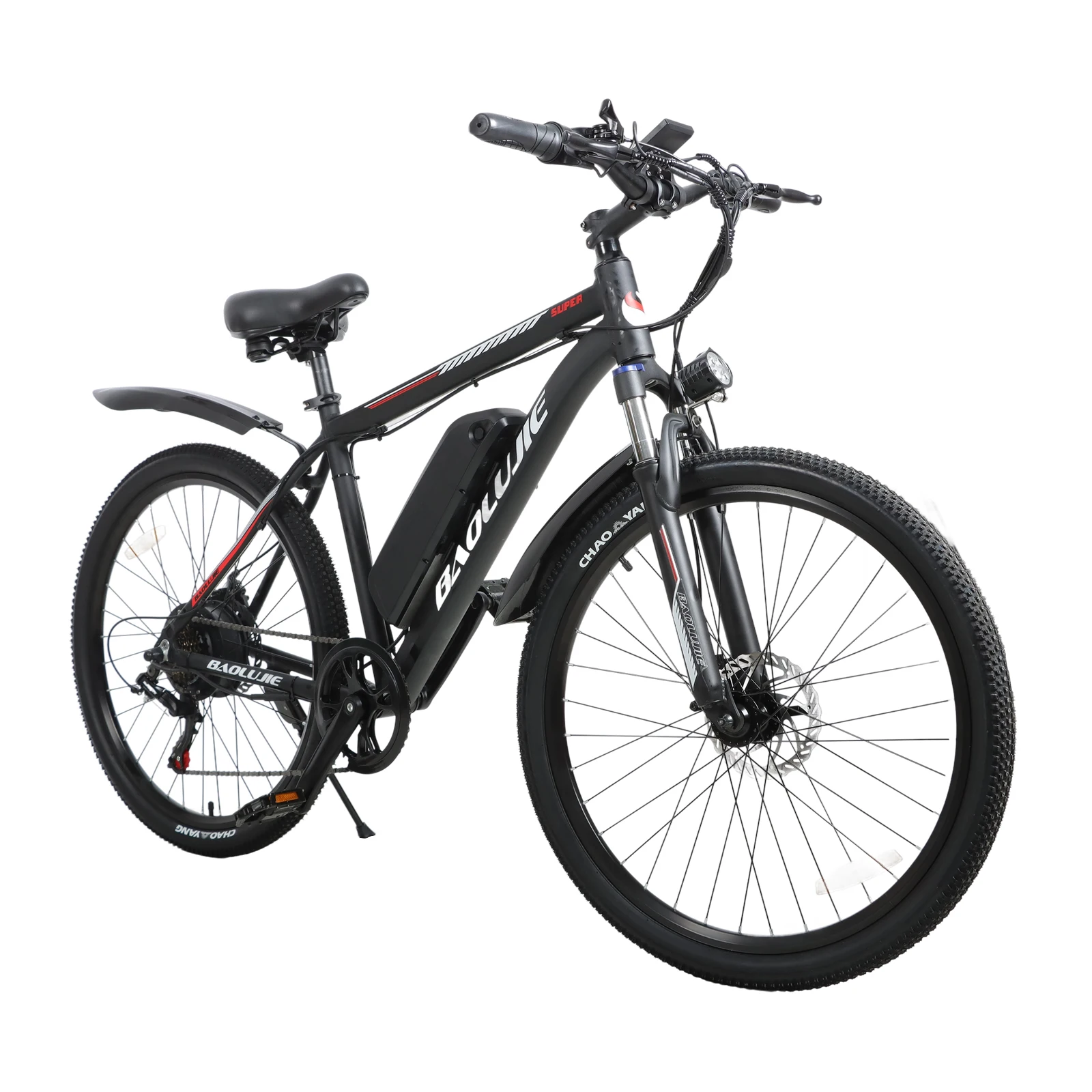 BaoluJie S1-Black 26" 500W Full Suspension Electric Mountain Bike 36V 15Ah Removable Battery 45km/h Max Speed 7-Speed Gears Hydraulic Disc Brake Adult Commuter E-Bike with Lockable Fork LED Headlight for Off-Road City Commute
BaoluJie S1-Black 26" 500W Full Suspension Electric Mountain Bike 36V 15Ah Removable Battery 45km/h Max Speed 7-Speed Gears Hydraulic Disc Brake Adult Commuter E-Bike with Lockable Fork LED Headlight for Off-Road City Commute