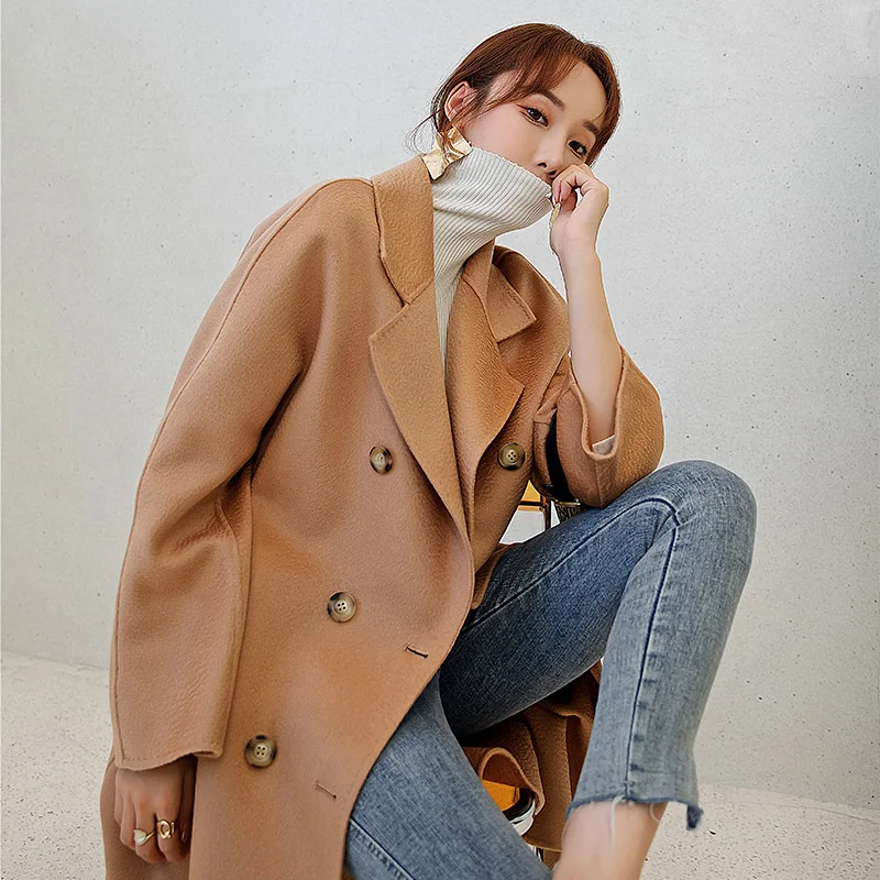 2023 101801 High-end Water Ripple Double-sided Cashmere Coat for Women's Medium Length Double Breasted Wool Coat
2023 101801 High-end Water Ripple Double-sided Cashmere Coat for Women's Medium Length Double Breasted Wool Coat