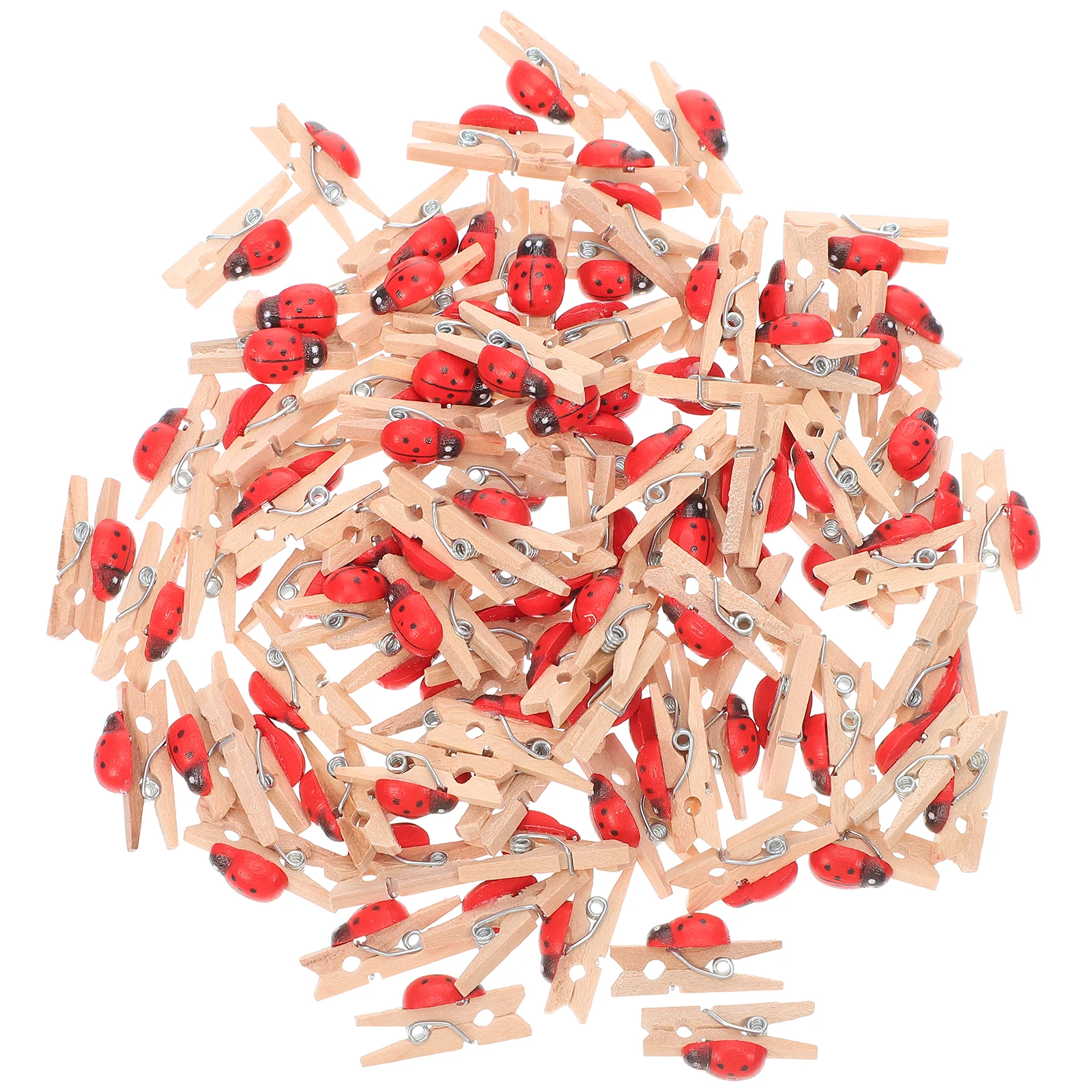 100pcs Wooden Photo Clips Lovely Ladybug Shape Holder for Memo Card Note Paper Decoration Christmas Birthday Party
100pcs Wooden Photo Clips Lovely Ladybug Shape Holder for Memo Card Note Paper Decoration Christmas Birthday Party