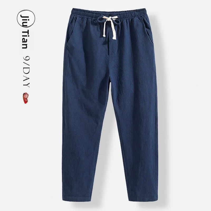 Мужские летние повседневные брюки, свободные брюки из ледяного шелка, прямые брюки из тонкого хлопка и льна, модные брюки с девятью точками, молодежные другие повседневные брюки
Мужские летние повседневные брюки, свободные брюки из ледяного шелка, прямые брюки из тонкого хлопка и льна, модные брюки с девятью точками, молодежные другие повседневные брюки