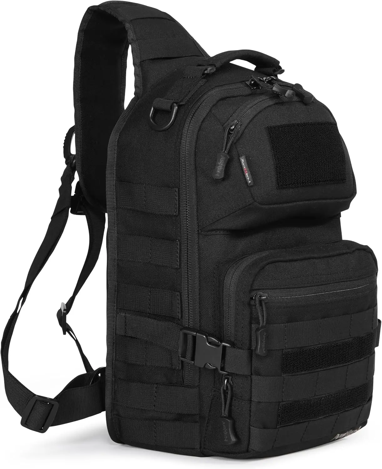 Military Tactical Crossbody Bag 15L Black | Fits 12' Laptop, Molle, Travel & Hiking
Military Tactical Crossbody Bag 15L Black | Fits 12' Laptop, Molle, Travel & Hiking