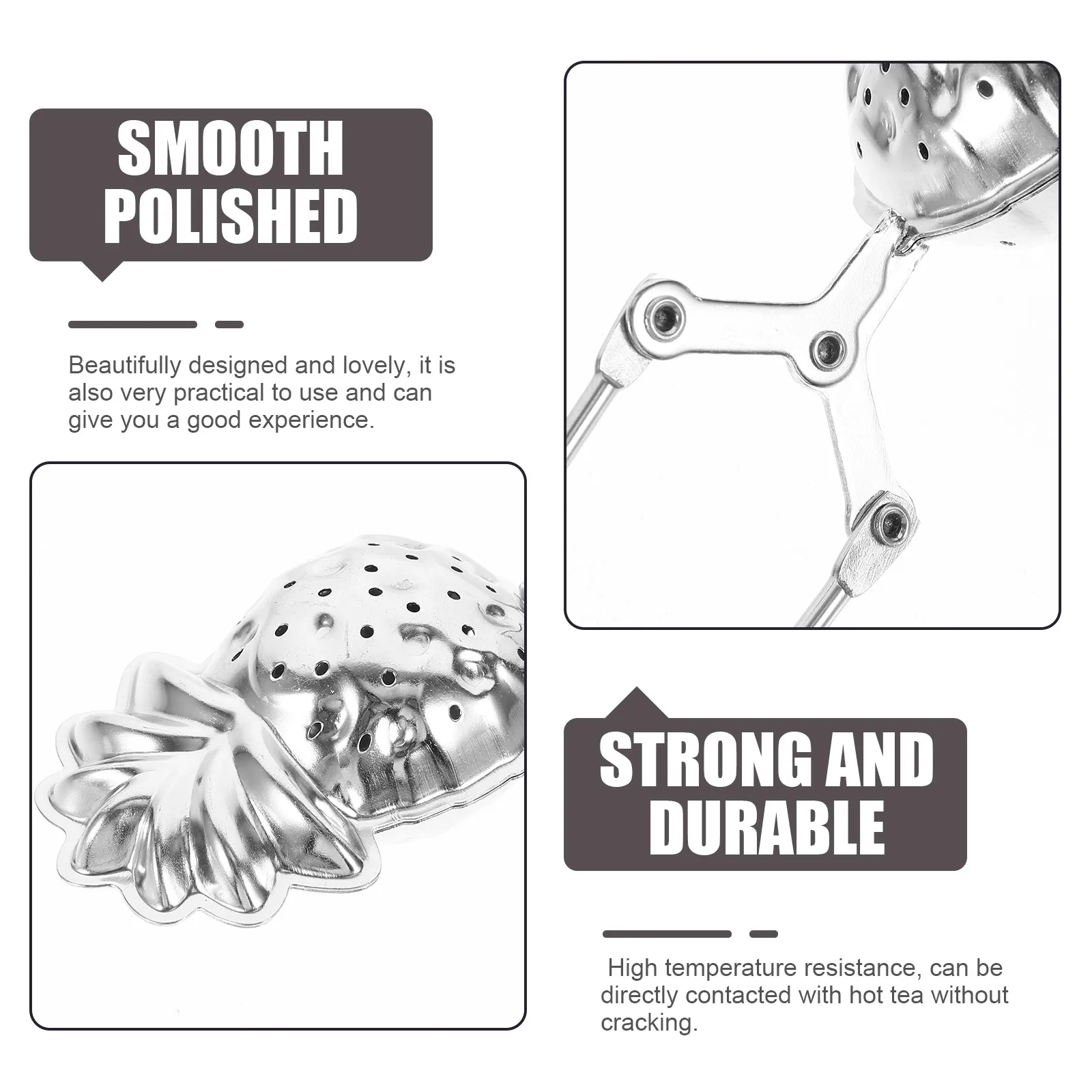 3pcs Stainless Steel Infuser Filters Cute Pineapple Shaped Household Tea Strainer For Loose Leaf Residue Filtering Heat
3pcs Stainless Steel Infuser Filters Cute Pineapple Shaped Household Tea Strainer For Loose Leaf Residue Filtering Heat