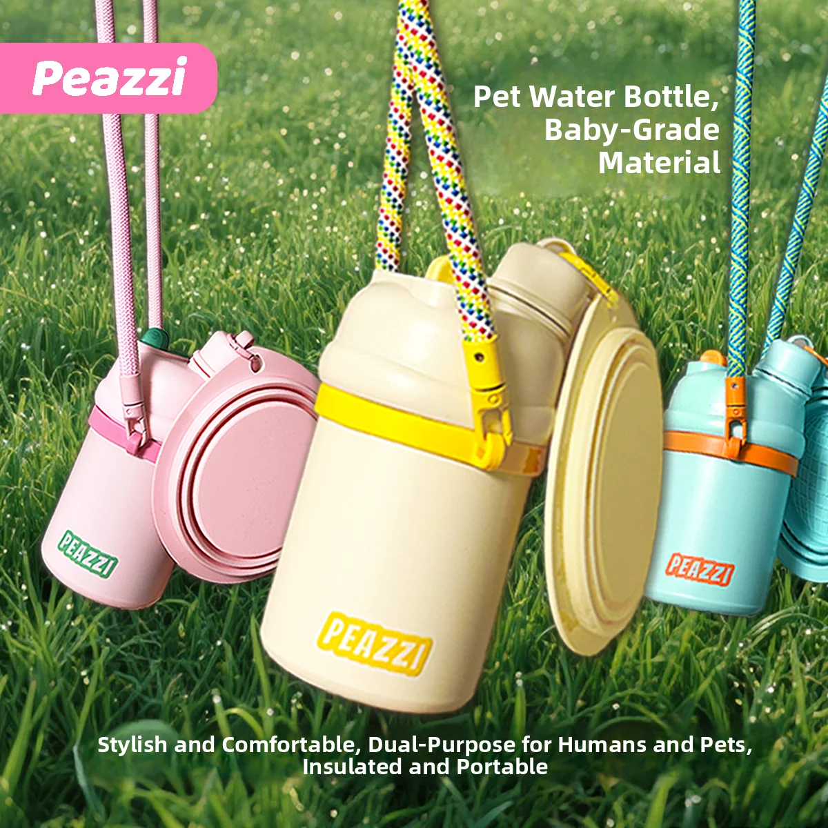 Портативная бутылка для воды для собак, дорожная, с термоизоляцией, удобная, непроливаемая, с противоскользящим покрытием, из материала Materni ade, для домашних животных и людей, двойного назначения
Портативная бутылка для воды для собак, дорожная, с термоизоляцией, удобная, непроливаемая, с противоскользящим покрытием, из материала Materni ade, для домашних животных и людей, двойного назначения