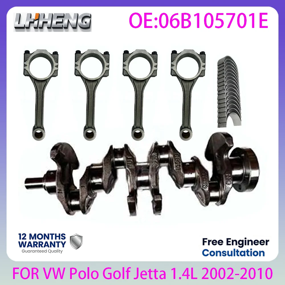 Engine Crankshaft Connecting Rod Main Bearing Set OE 06B105701E For VW Polo Jetta Golf Lupo 1.4L 1.4 L T L4 GAS 2002-2010 BCD
Engine Crankshaft Connecting Rod Main Bearing Set OE 06B105701E For VW Polo Jetta Golf Lupo 1.4L 1.4 L T L4 GAS 2002-2010 BCD