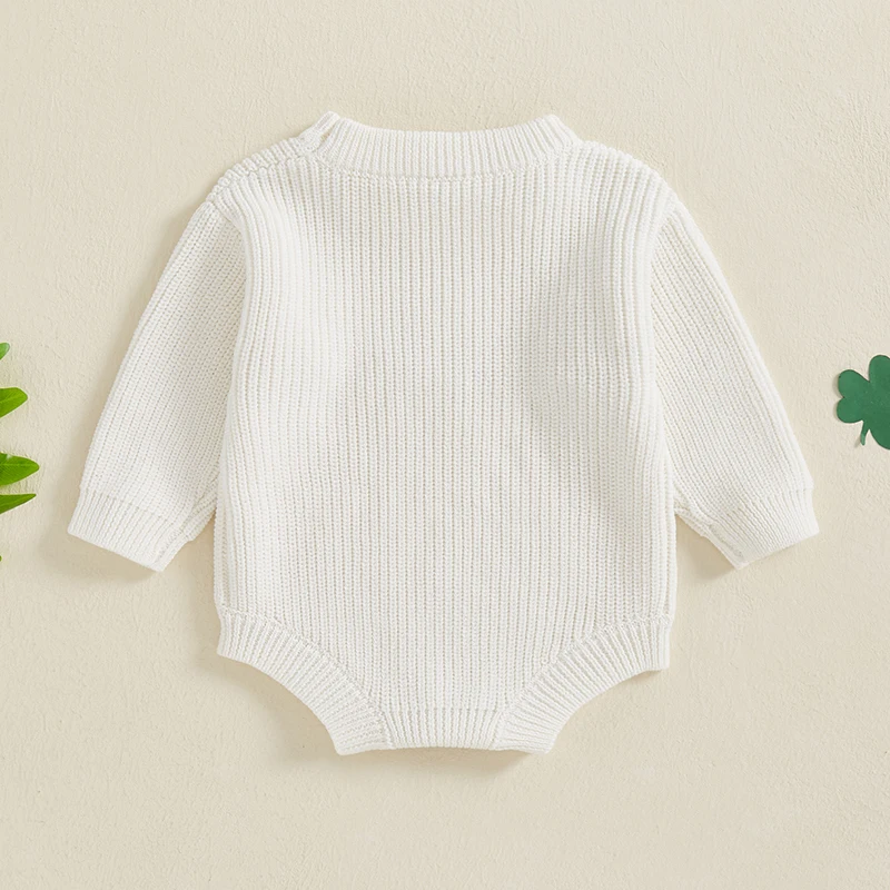 Infant Unisex Knit Jumpsuit with Ribbed Crew Neck and Embroidered Animal Design Newborn Winter Romper Outfit
Infant Unisex Knit Jumpsuit with Ribbed Crew Neck and Embroidered Animal Design Newborn Winter Romper Outfit