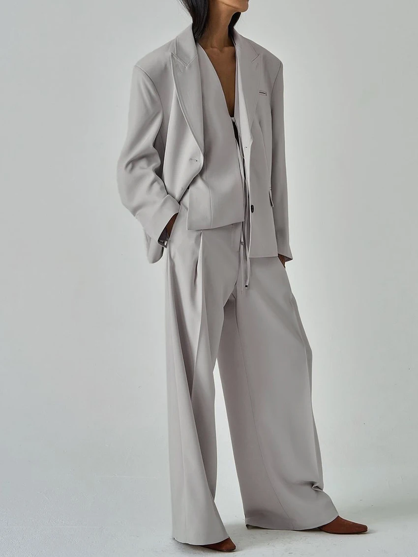 Marthaqiqi Fashion Women Sleepwear Set Tank Top Pajamas Long Sleeve Nightie Turn-Down Collar Nightgown Pants Pyjama 3 Piece Suit
Marthaqiqi Fashion Women Sleepwear Set Tank Top Pajamas Long Sleeve Nightie Turn-Down Collar Nightgown Pants Pyjama 3 Piece Suit