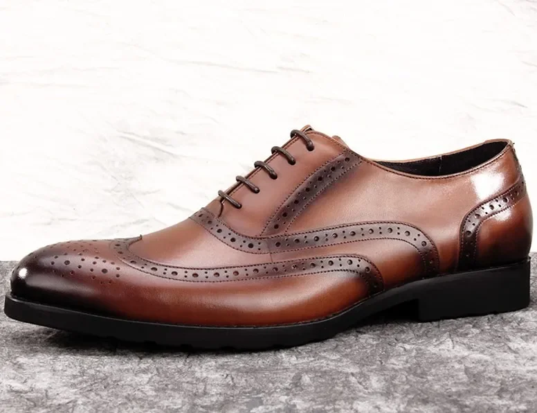 Fashion Black / Brown Oxfords Shoes Mens Dress Shoes Genuine Leather Business Shoes Mens Formal Wedding Shoes
Fashion Black / Brown Oxfords Shoes Mens Dress Shoes Genuine Leather Business Shoes Mens Formal Wedding Shoes