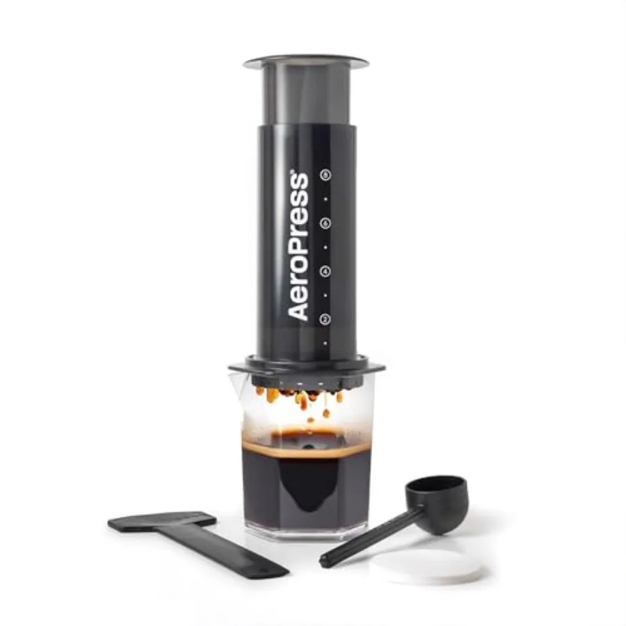 Original XL Coffee Press All-in-One Large French Press Pour-Over and Espresso Style Manual Brewer 2 Min Brew for Less Bitternes
Original XL Coffee Press All-in-One Large French Press Pour-Over and Espresso Style Manual Brewer 2 Min Brew for Less Bitternes