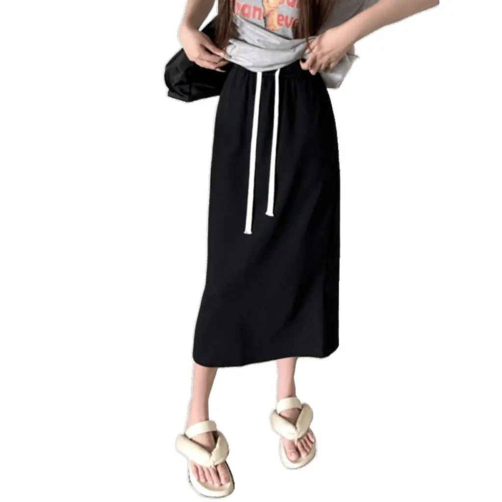 Korean High-Waisted Gray Straight Skirt for Women Summer Niche Design Slit Hip-Covering Mid-Length Sweatshirt Skirt
Korean High-Waisted Gray Straight Skirt for Women Summer Niche Design Slit Hip-Covering Mid-Length Sweatshirt Skirt