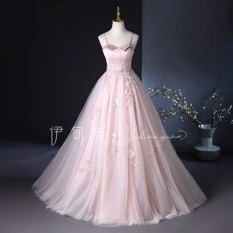 Real embroidery pink fariy long dress ball gown bubble sleeve vintage/stuido/stage dress
Real embroidery pink fariy long dress ball gown bubble sleeve vintage/stuido/stage dress