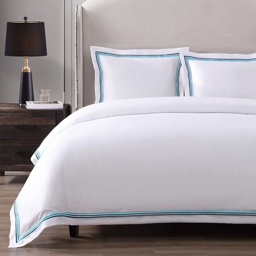 Triple Luxe Sateen Hotel Collection Duvet Cover Set 100 Certified Egyptian Cotton, Baratta Embroidery, Full Queen, Teal
Triple Luxe Sateen Hotel Collection Duvet Cover Set 100 Certified Egyptian Cotton, Baratta Embroidery, Full Queen, Teal
