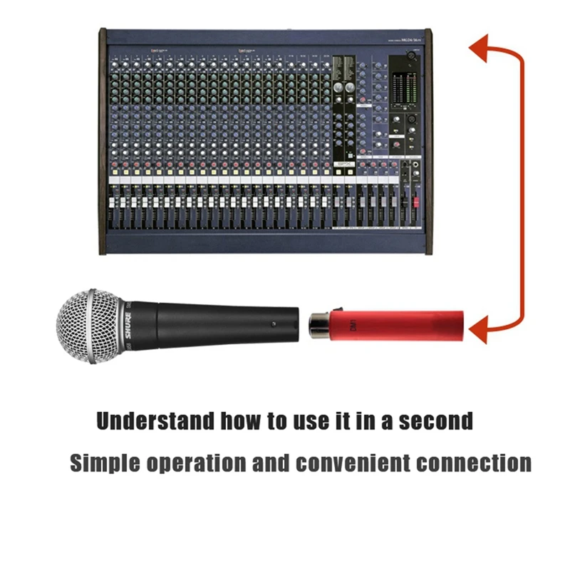 A04R DM1 Dynamite Active in-Line Preamp Professional Dynamic Microphone Amplifier for Handheld Mic
A04R DM1 Dynamite Active in-Line Preamp Professional Dynamic Microphone Amplifier for Handheld Mic