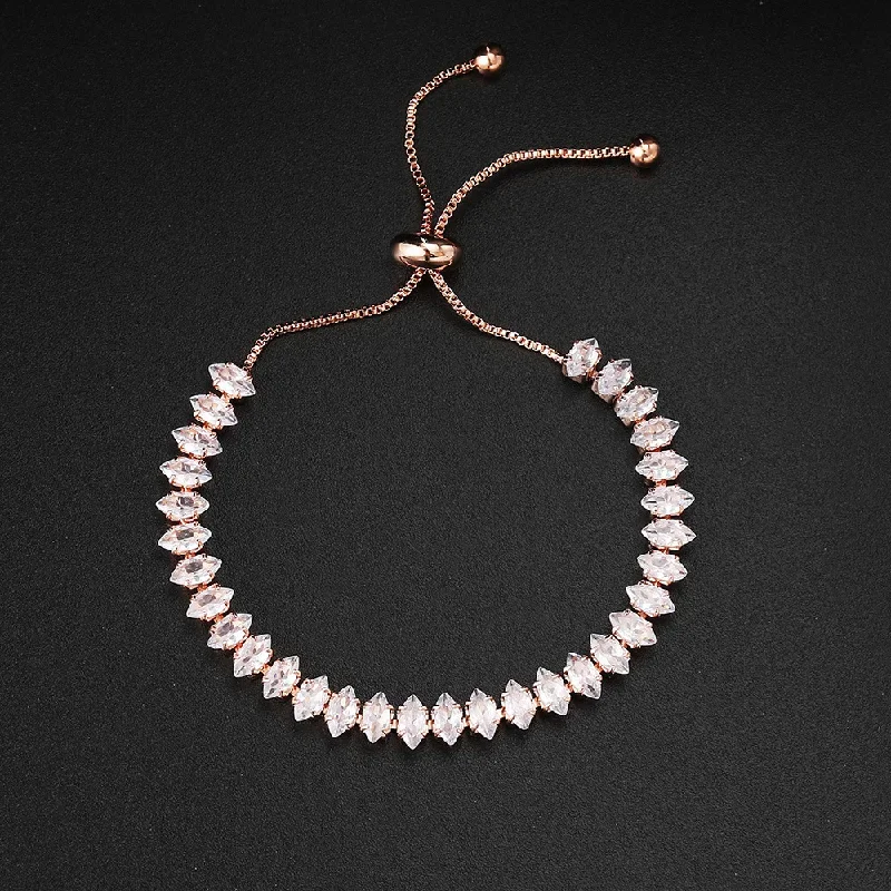 Luxury Adjustable Marquise Crystal Tennis Bracelet for Women with Single Row of Cubic Zirconia Bracelets Wholesale Jewelry
Luxury Adjustable Marquise Crystal Tennis Bracelet for Women with Single Row of Cubic Zirconia Bracelets Wholesale Jewelry