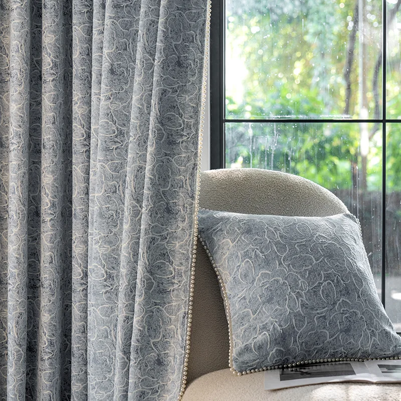 Blue French Modern New Chenille Luxury Thicken Curtains for Living Room Bedroom Dining Blackout White Tulle Fashion Embroidered
Blue French Modern New Chenille Luxury Thicken Curtains for Living Room Bedroom Dining Blackout White Tulle Fashion Embroidered