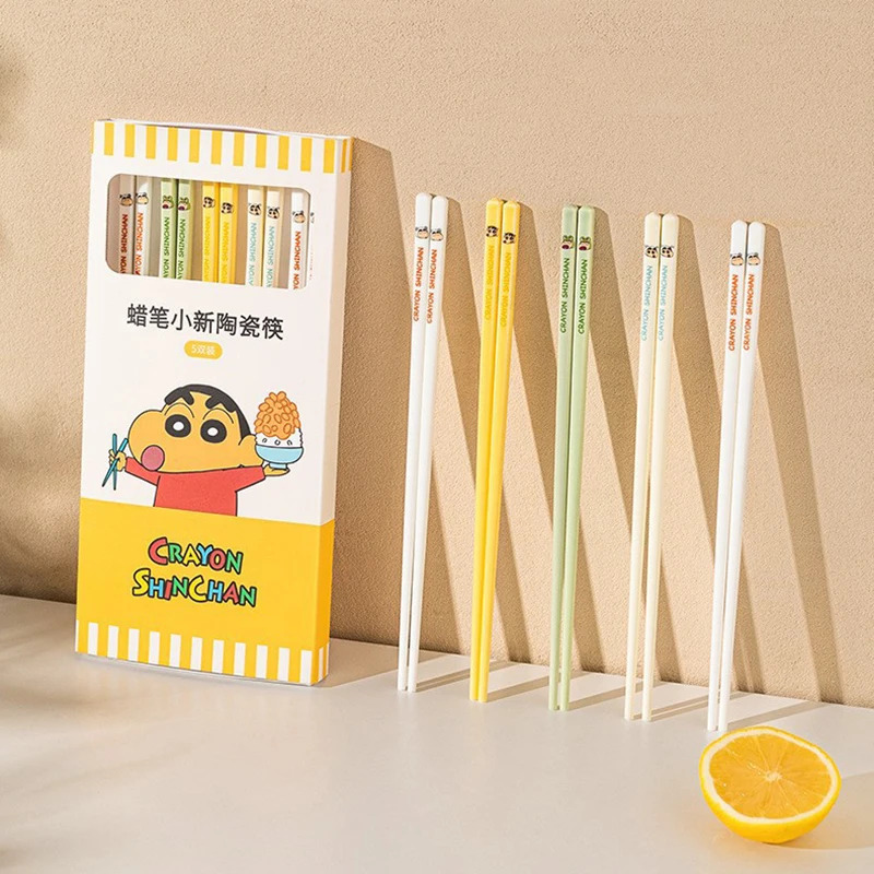 Kawaii Crayon Shin Chan Ceramic Chopsticks Cute Cartoon Anime Household Utensils High Temperature Resistant Chopsticks Kids Toys
Kawaii Crayon Shin Chan Ceramic Chopsticks Cute Cartoon Anime Household Utensils High Temperature Resistant Chopsticks Kids Toys
