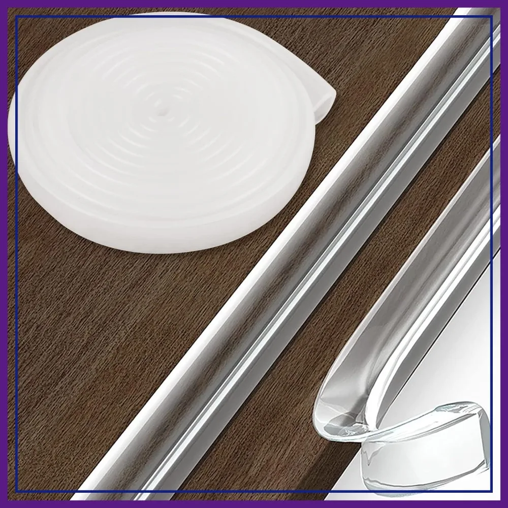Edge Protector 3.3ft, 100% Silicone Soft Corner Bumpers for Furniture, Pre-Tape Adhesive, Clear Safety Guards for Kids
Edge Protector 3.3ft, 100% Silicone Soft Corner Bumpers for Furniture, Pre-Tape Adhesive, Clear Safety Guards for Kids