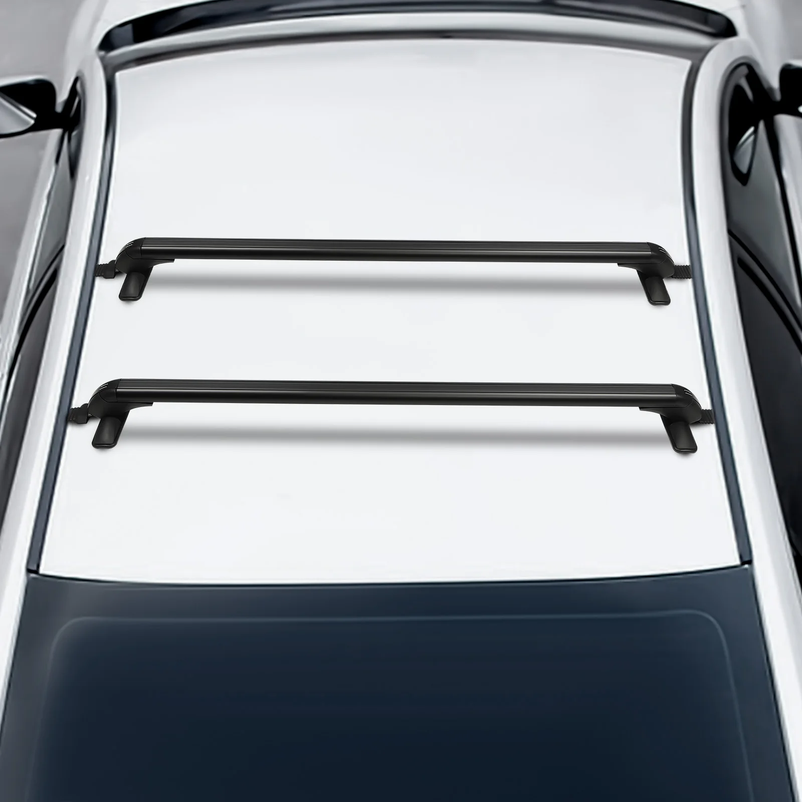 Roof Rack Black Aluminum 105cm Lockable Car Roof Bars 75kg Max Load with Keys Universal Fit for 4 5 Door Automobile Roof Cargo Transport
Roof Rack Black Aluminum 105cm Lockable Car Roof Bars 75kg Max Load with Keys Universal Fit for 4 5 Door Automobile Roof Cargo Transport