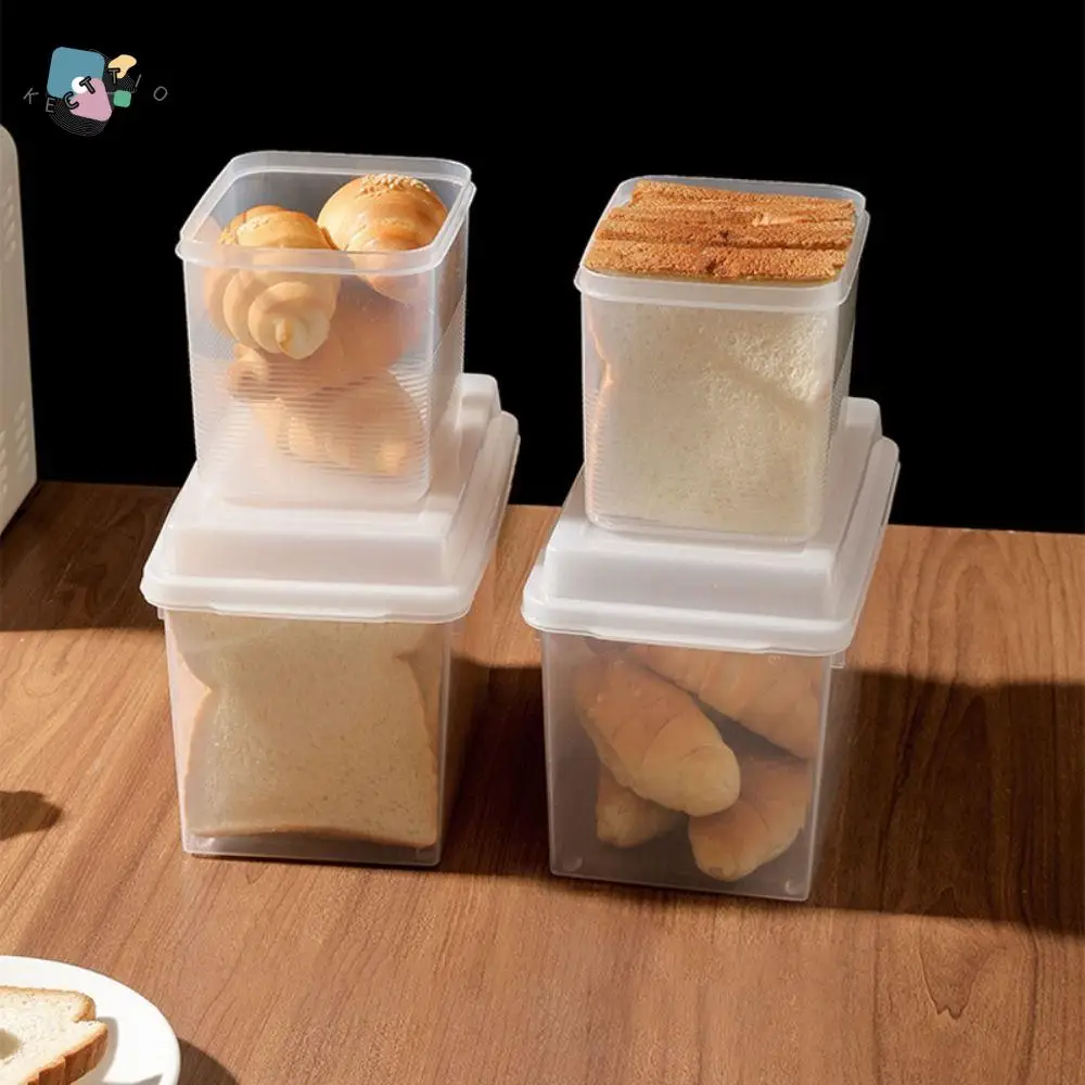 1Pcs Plastic Anti-drop Fresh Keeping Reusable With Lid Storage Box Bread Container Kitchen Accessories Refrigerator Crisper
1Pcs Plastic Anti-drop Fresh Keeping Reusable With Lid Storage Box Bread Container Kitchen Accessories Refrigerator Crisper