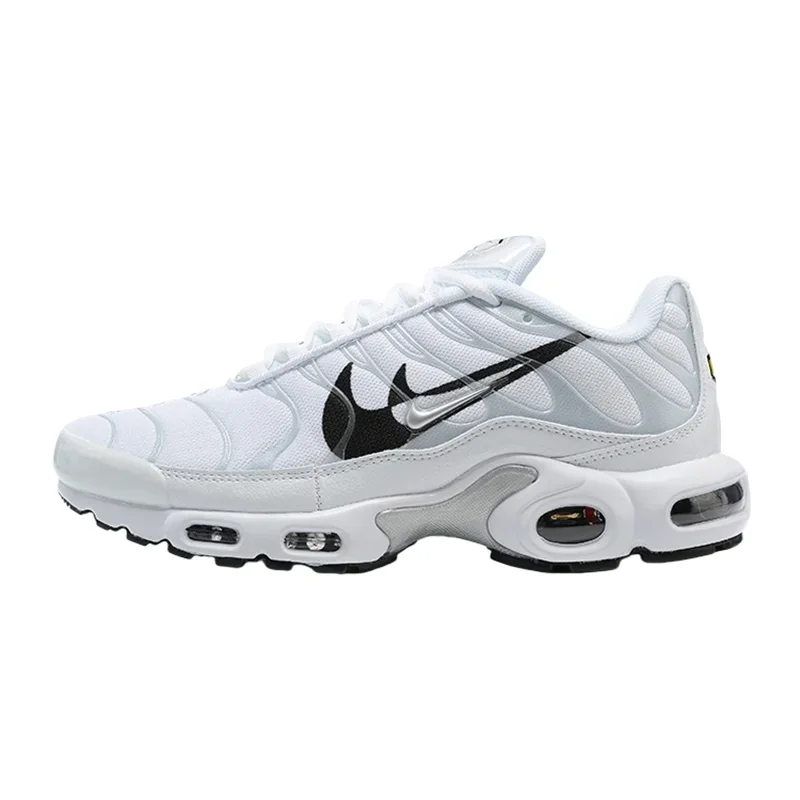 Мужские амортизирующие противоскользящие кроссовки Nike Air Max Plus в стиле ретро, износостойкие легкие низкие кроссовки белого, серебристого цвета
Мужские амортизирующие противоскользящие кроссовки Nike Air Max Plus в стиле ретро, износостойкие легкие низкие кроссовки белого, серебристого цвета